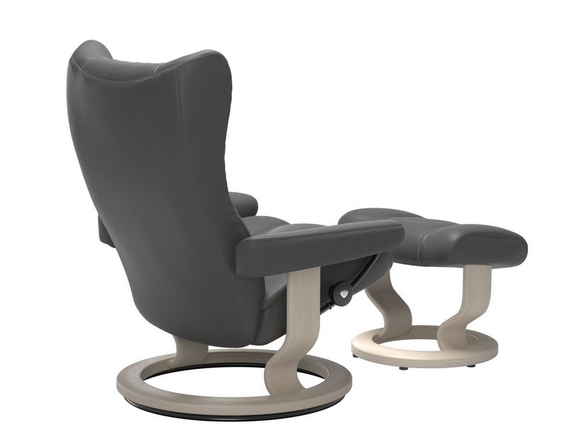 Stressless Wing (M) Classic Chair with Footstool 