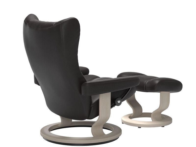 Stressless Wing (M) Classic Chair with Footstool 