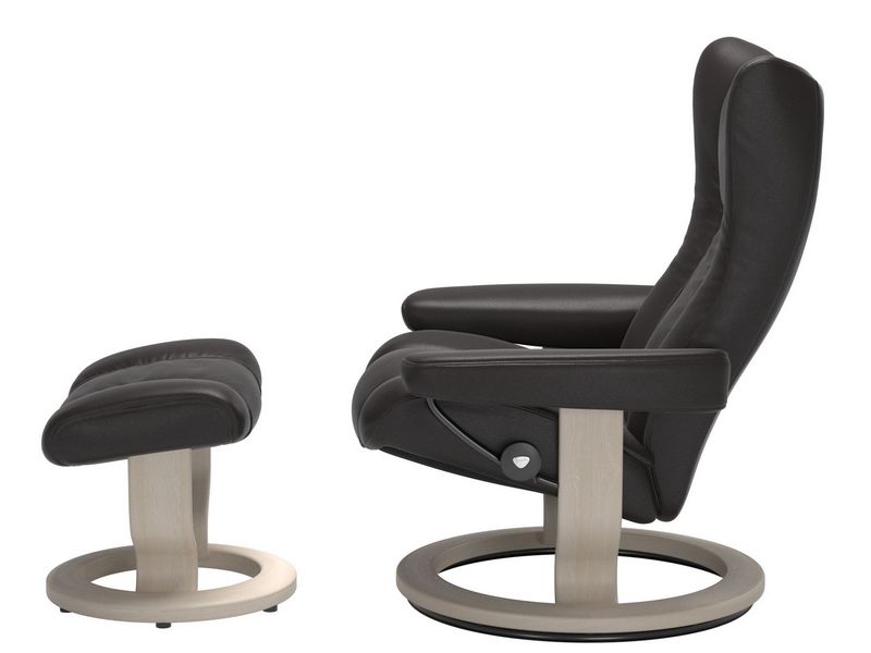 Stressless Wing (M) Classic Chair with Footstool 