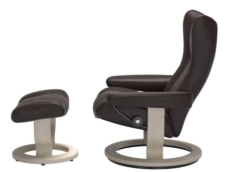 Stressless Wing (M) Classic Chair with Footstool 