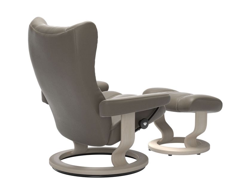 Stressless Wing (M) Classic Chair with Footstool 