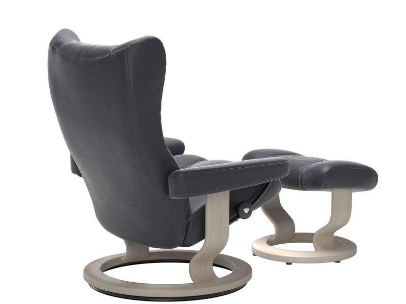 Stressless Wing (M) Classic Chair with Footstool 