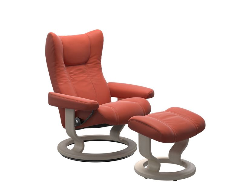 Stressless Wing (M) Classic Chair with Footstool 