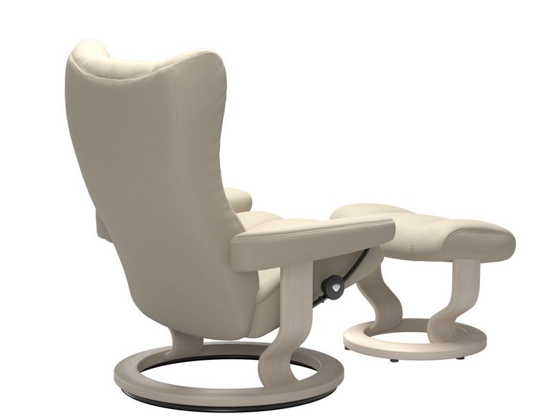 Stressless Wing (M) Classic Chair with Footstool 
