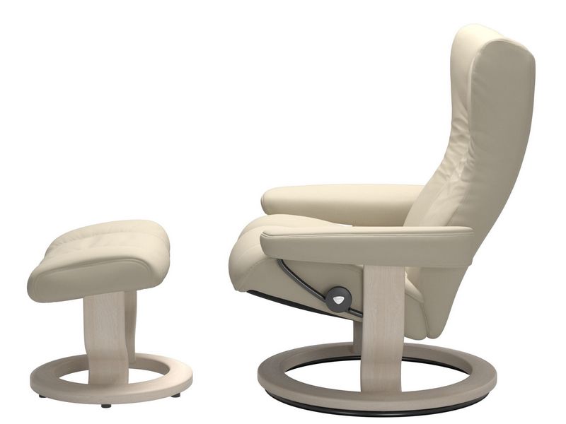 Stressless Wing (M) Classic Chair with Footstool 