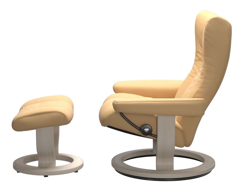 Stressless Wing (M) Classic Chair with Footstool 