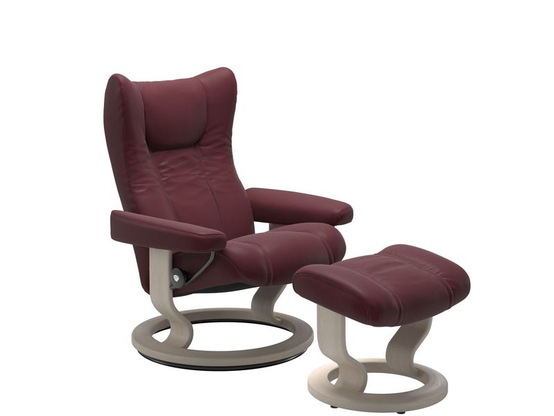 Stressless Wing (M) Classic Chair with Footstool 