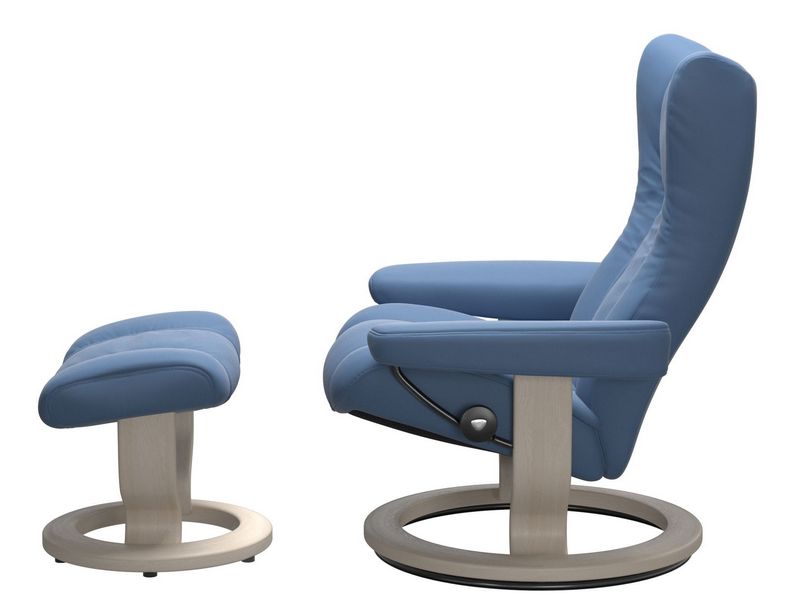 Stressless Wing (M) Classic Chair with Footstool 