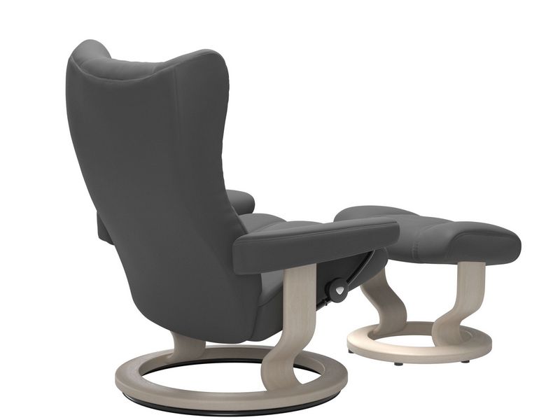 Stressless Wing (M) Classic Chair with Footstool 