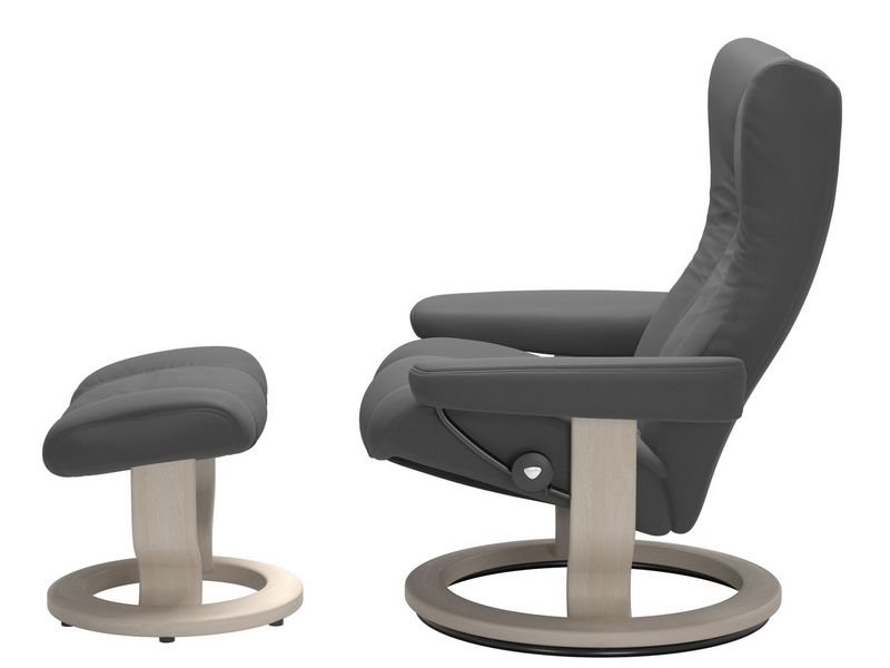 Stressless Wing (M) Classic Chair with Footstool 