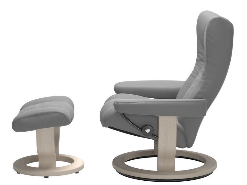 Stressless Wing (M) Classic Chair with Footstool 