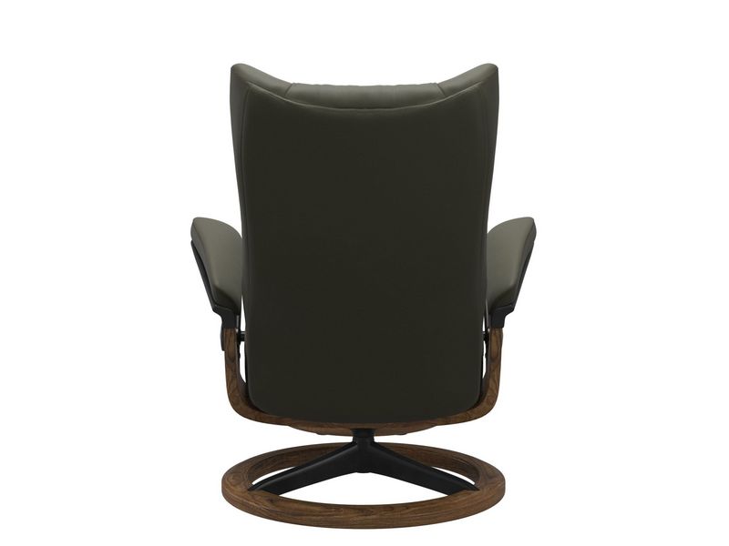Stressless Wing (L) Signature Base Recliner with Ottoman