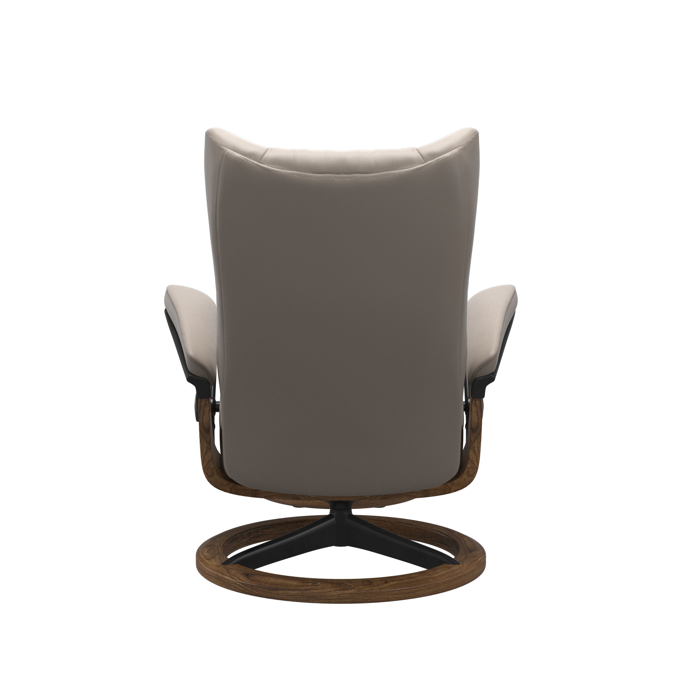 Stressless Wing (L) Signature Base Recliner with Ottoman