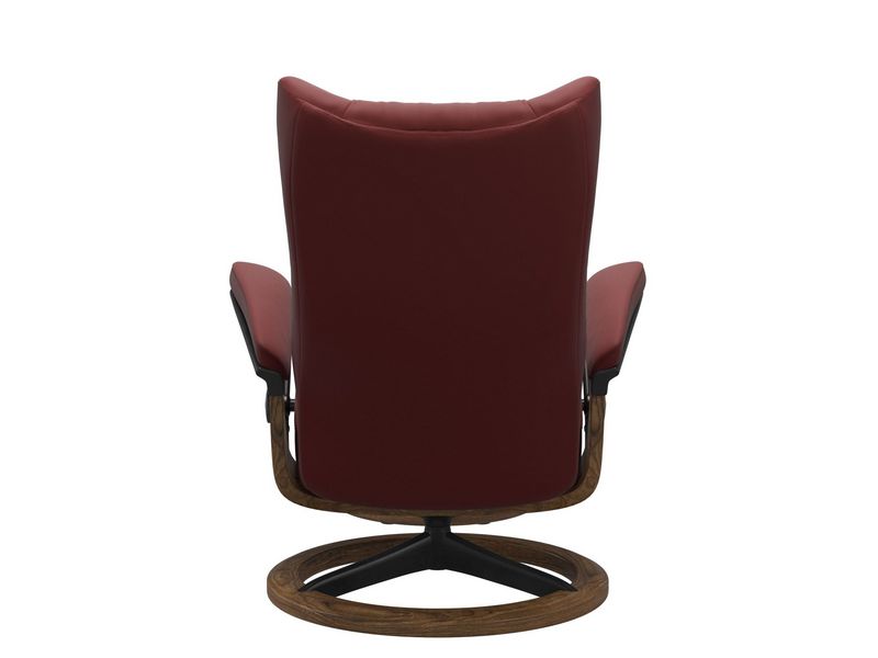 Stressless Wing (L) Signature Base Recliner with Ottoman