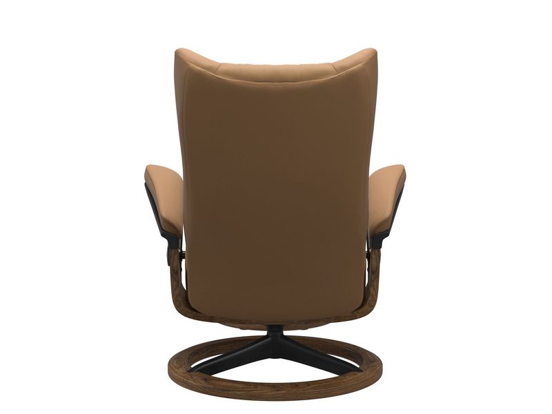 Stressless Wing (L) Signature Base Recliner with Ottoman