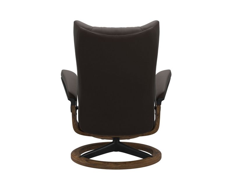Stressless Wing (L) Signature Base Recliner with Ottoman
