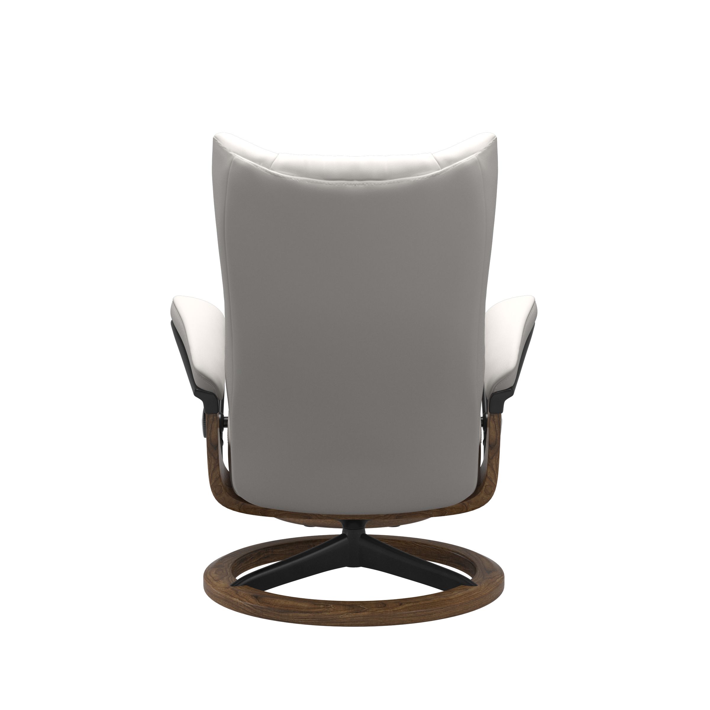 Stressless Wing (L) Signature Base Recliner with Ottoman