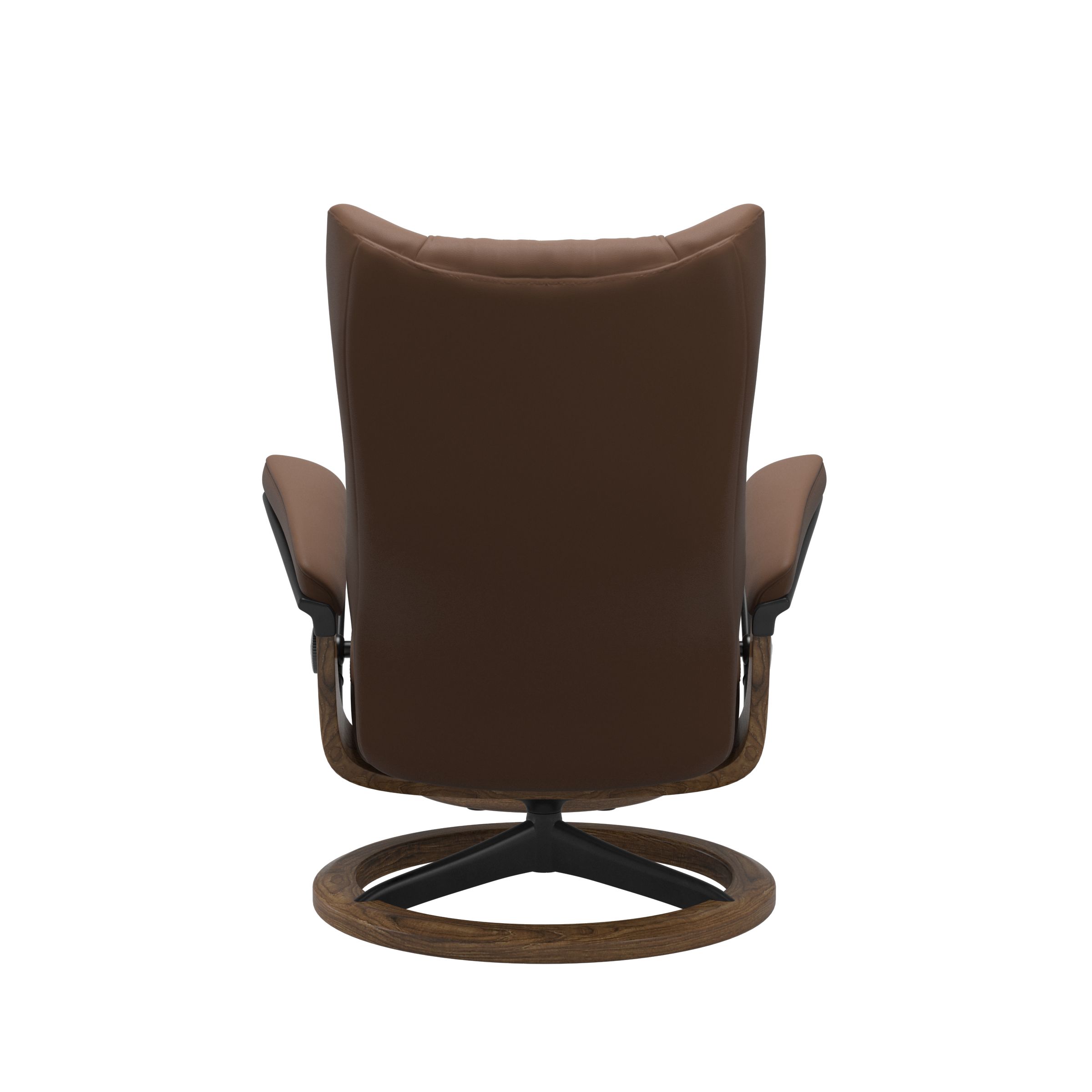 Stressless Wing (L) Signature Base Recliner with Ottoman