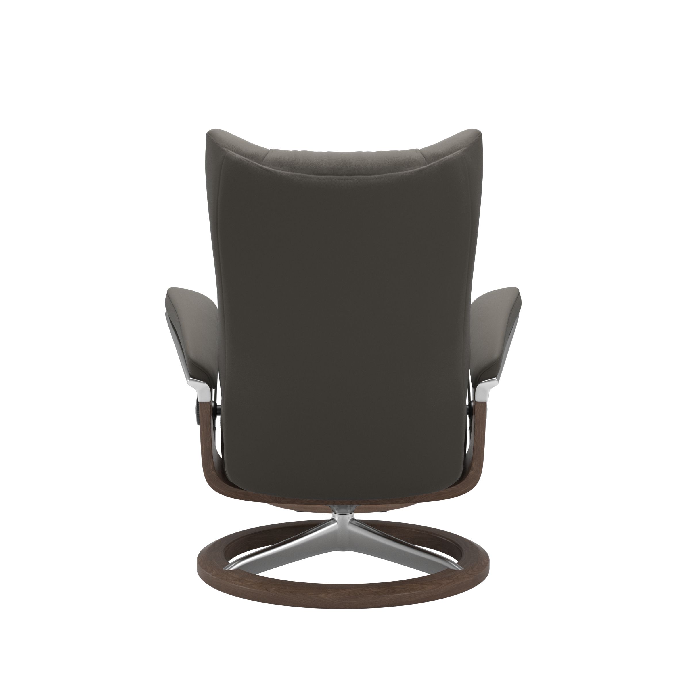 Stressless Wing (L) Signature Base Recliner with Ottoman