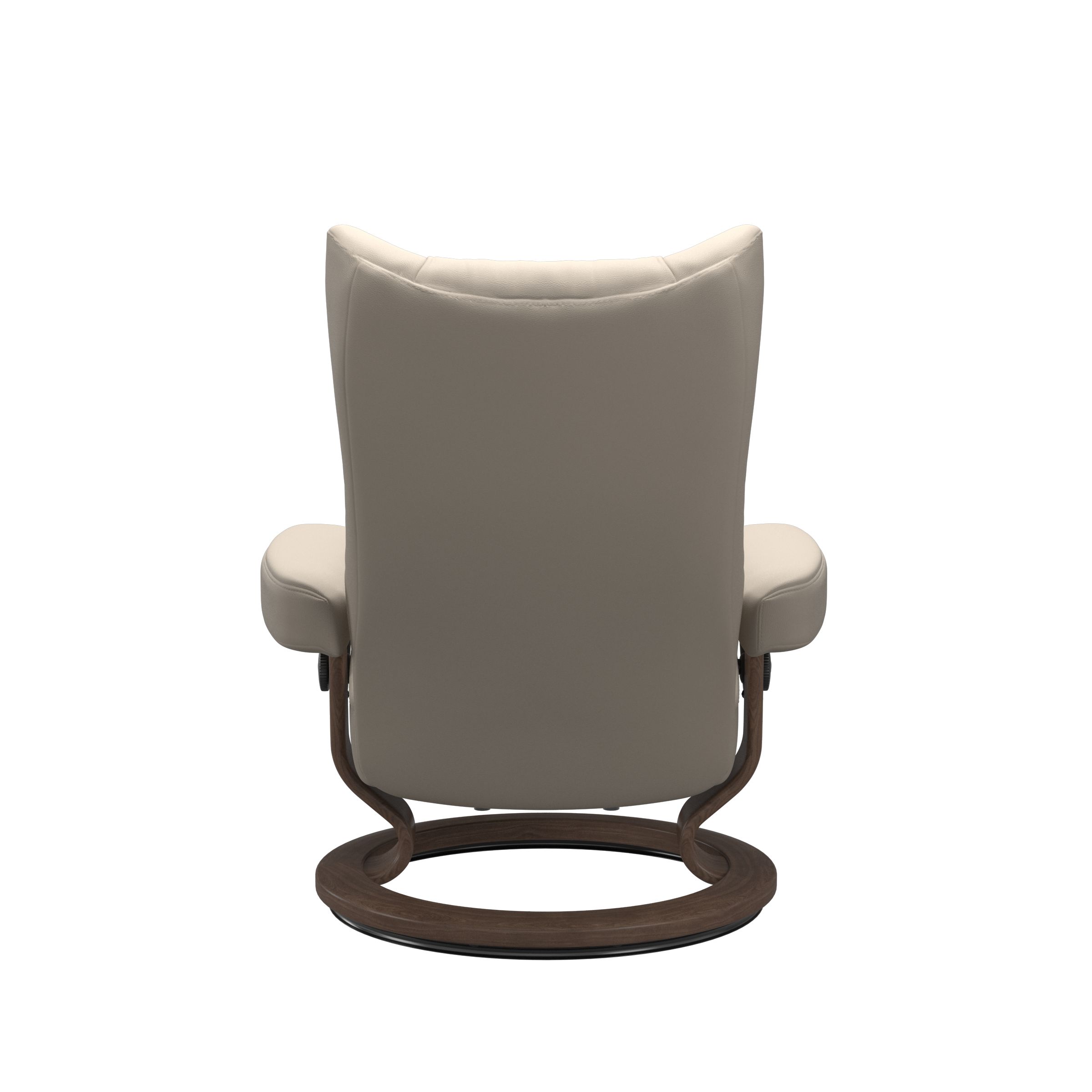 Stressless Wing (M) Classic Base Recliner with Ottoman