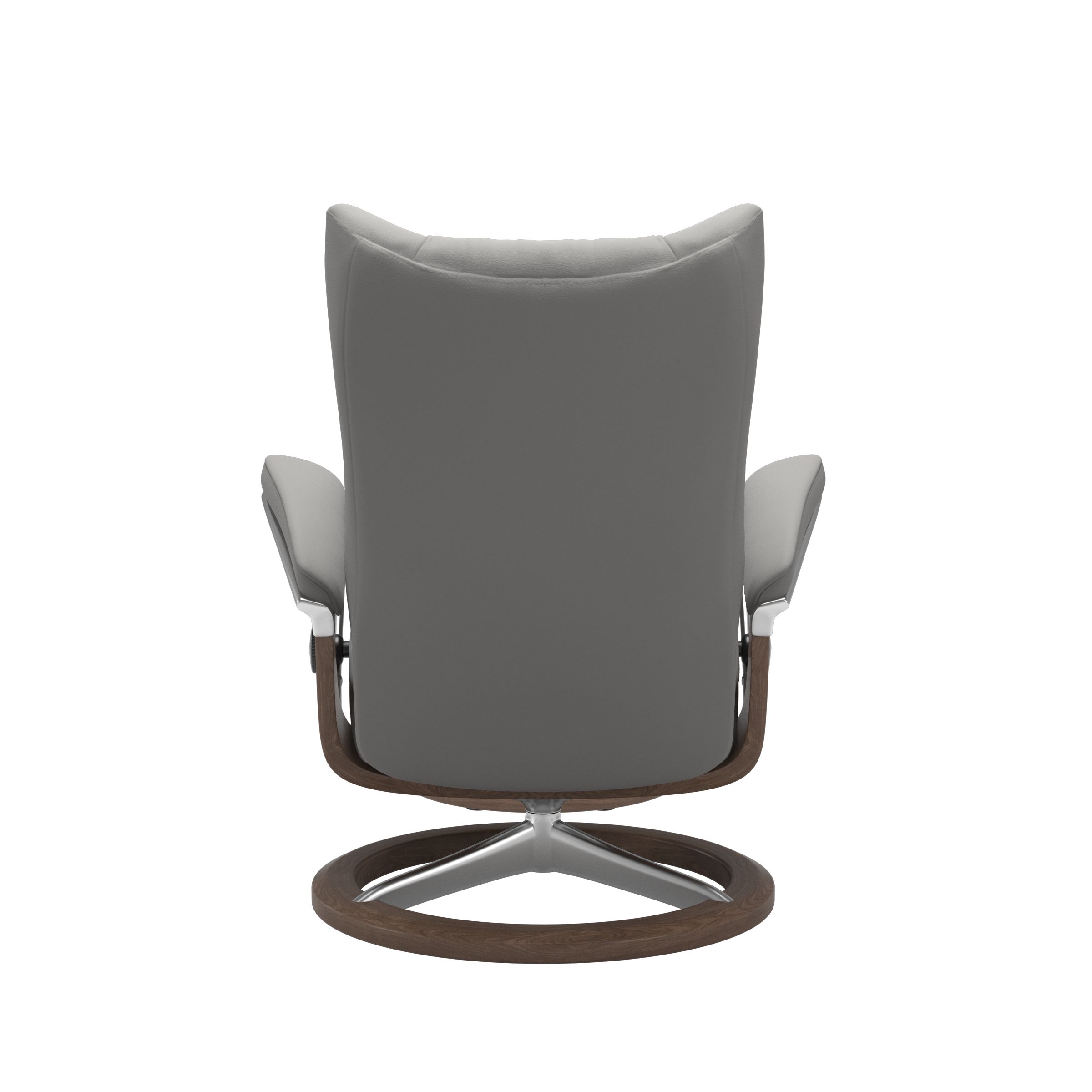 Stressless Wing (L) Signature Base Recliner with Ottoman