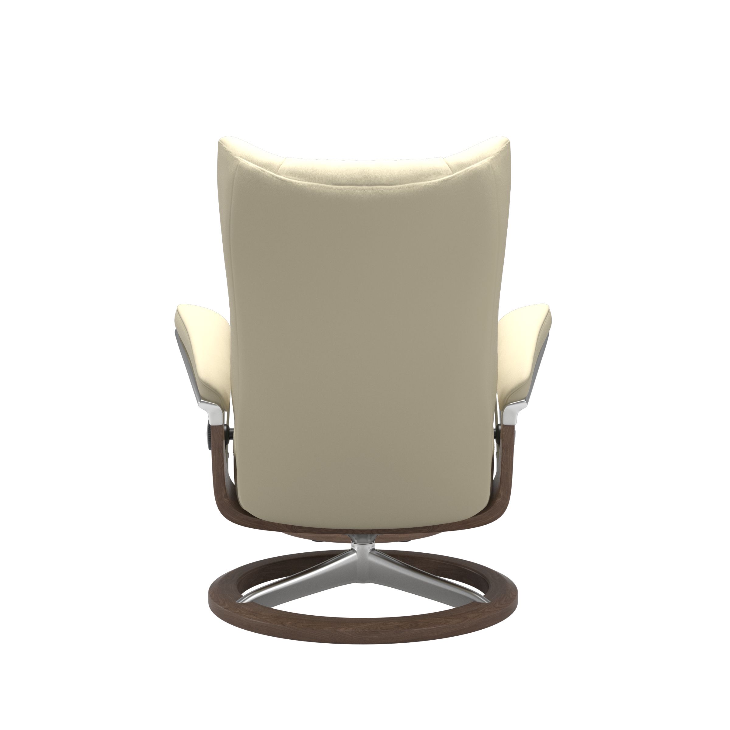 Stressless Wing (L) Signature Base Recliner with Ottoman