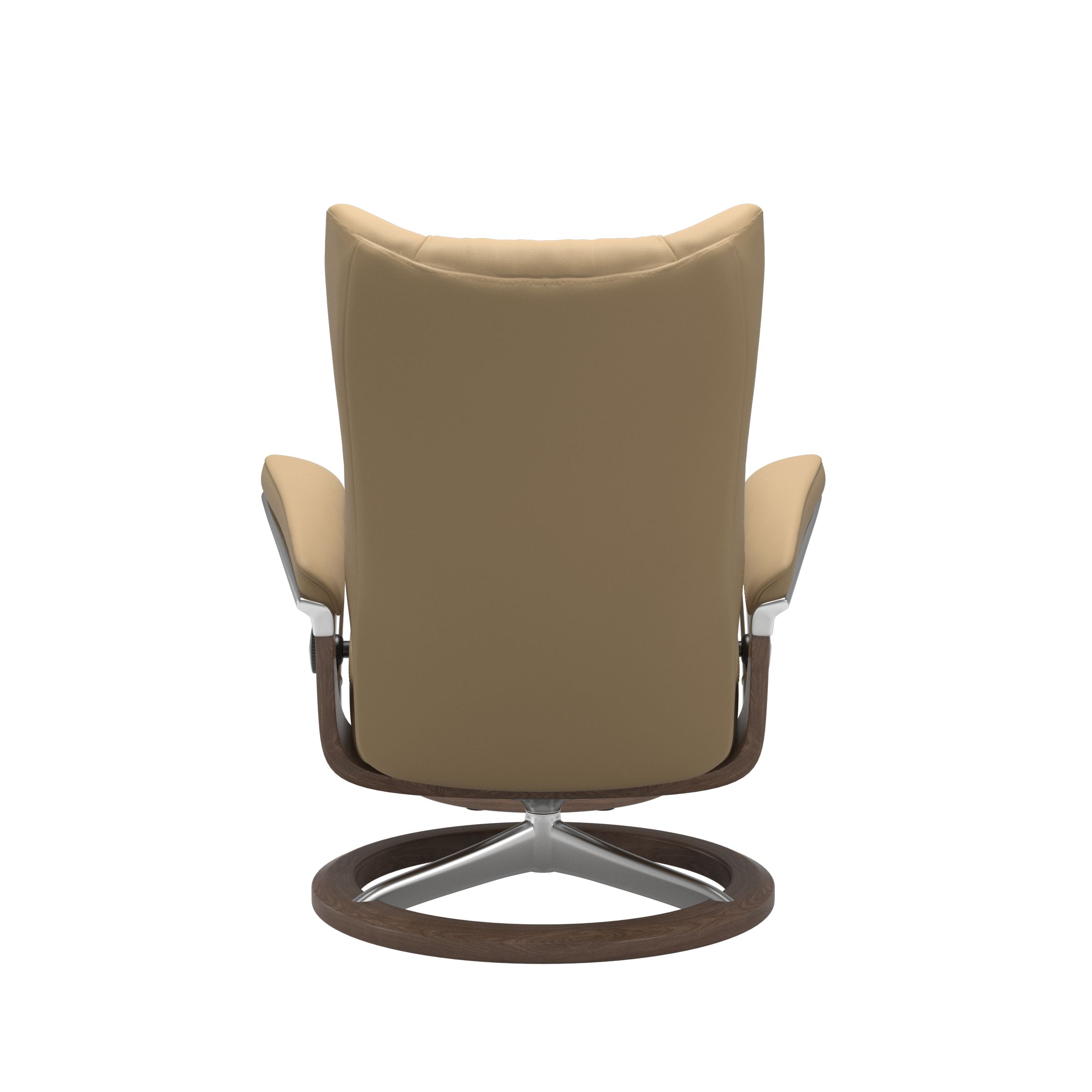 Stressless Wing (L) Signature Base Recliner with Ottoman