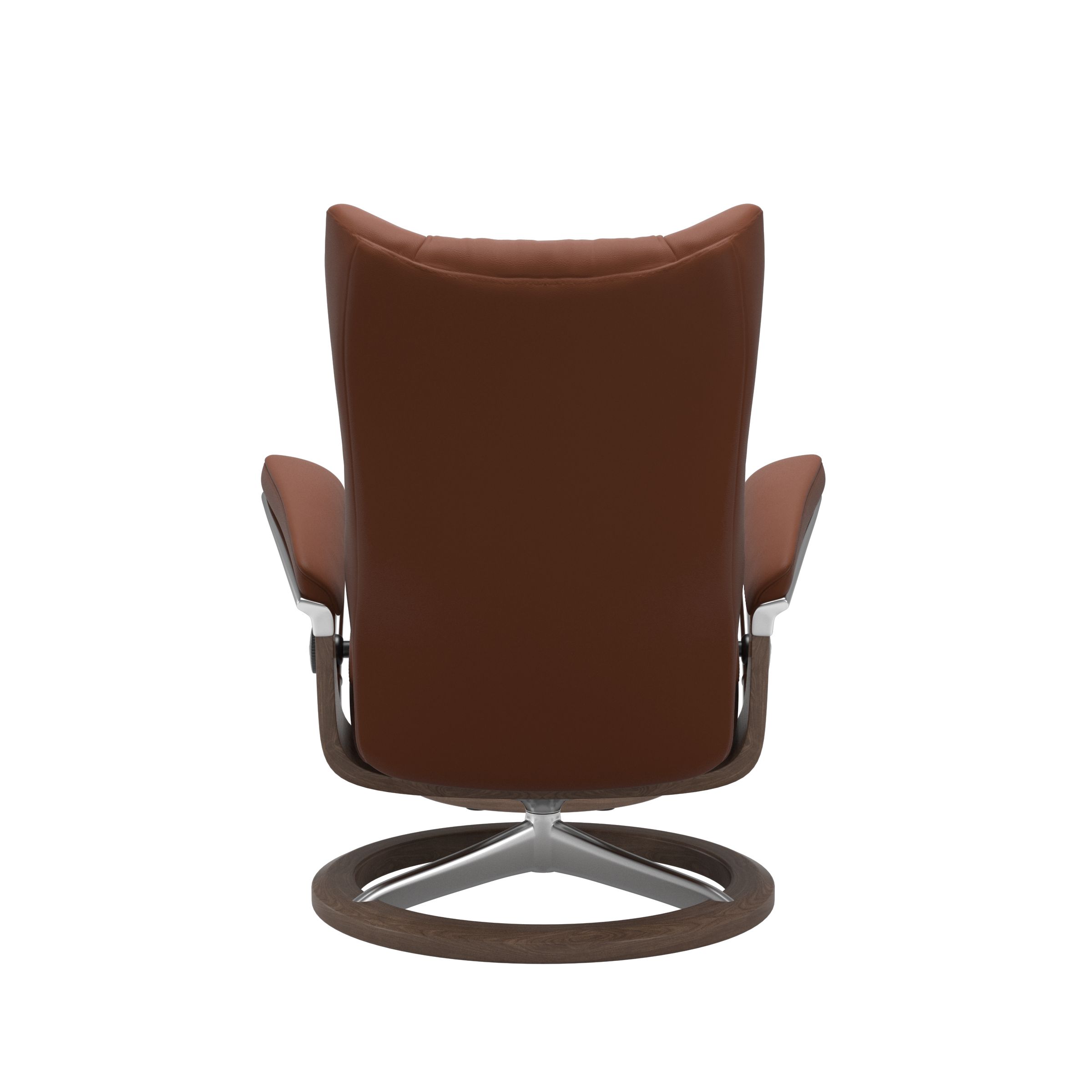 Stressless Wing (L) Signature Base Recliner with Ottoman
