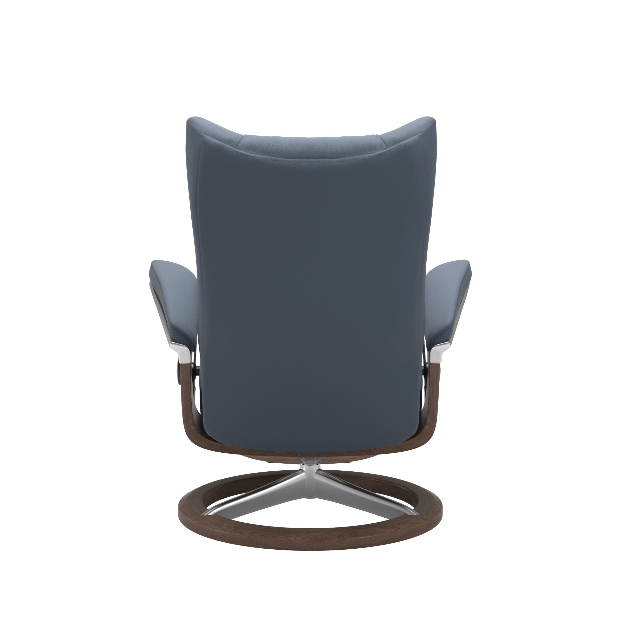 Stressless Wing (L) Signature Base Recliner with Ottoman