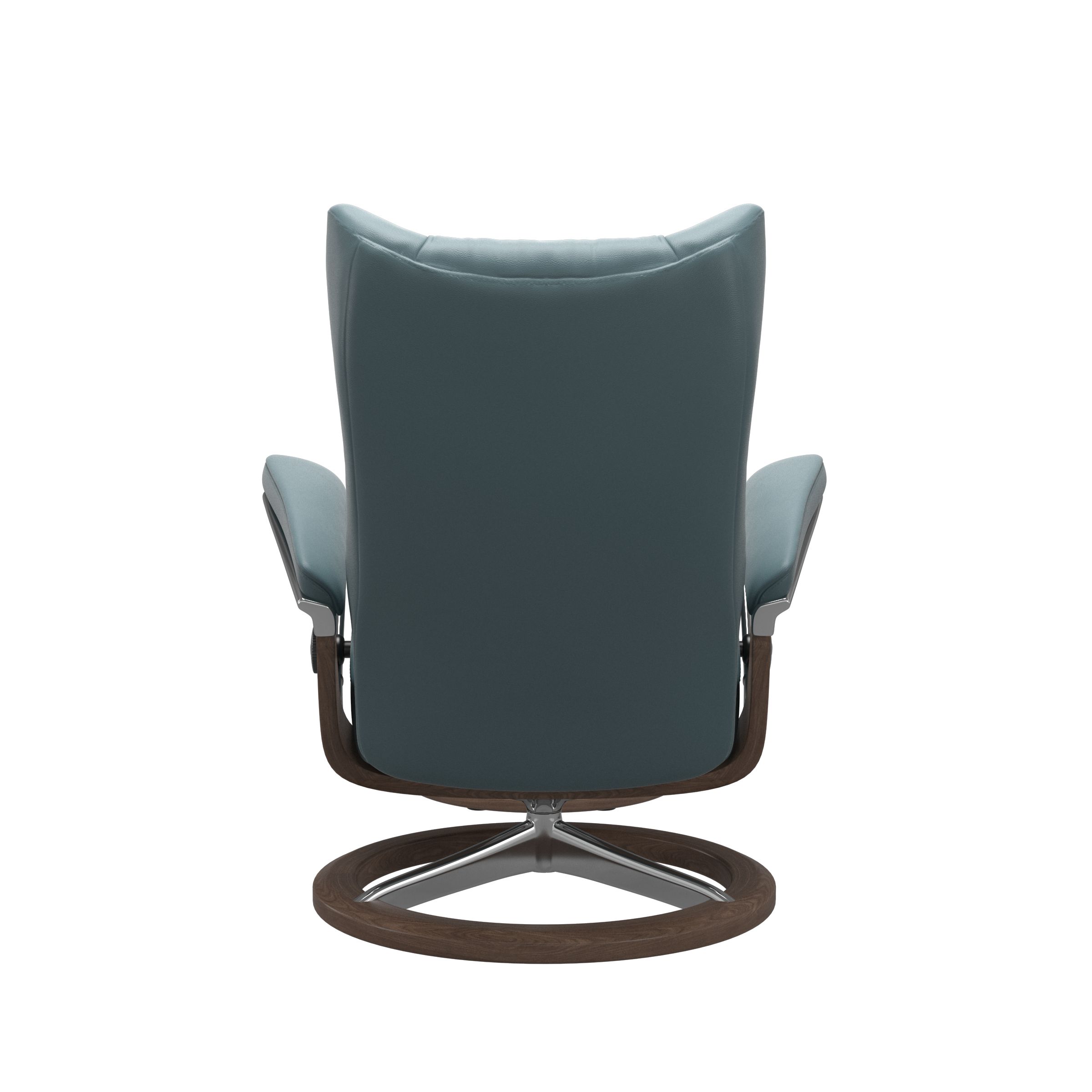 Stressless Wing (L) Signature Base Recliner with Ottoman