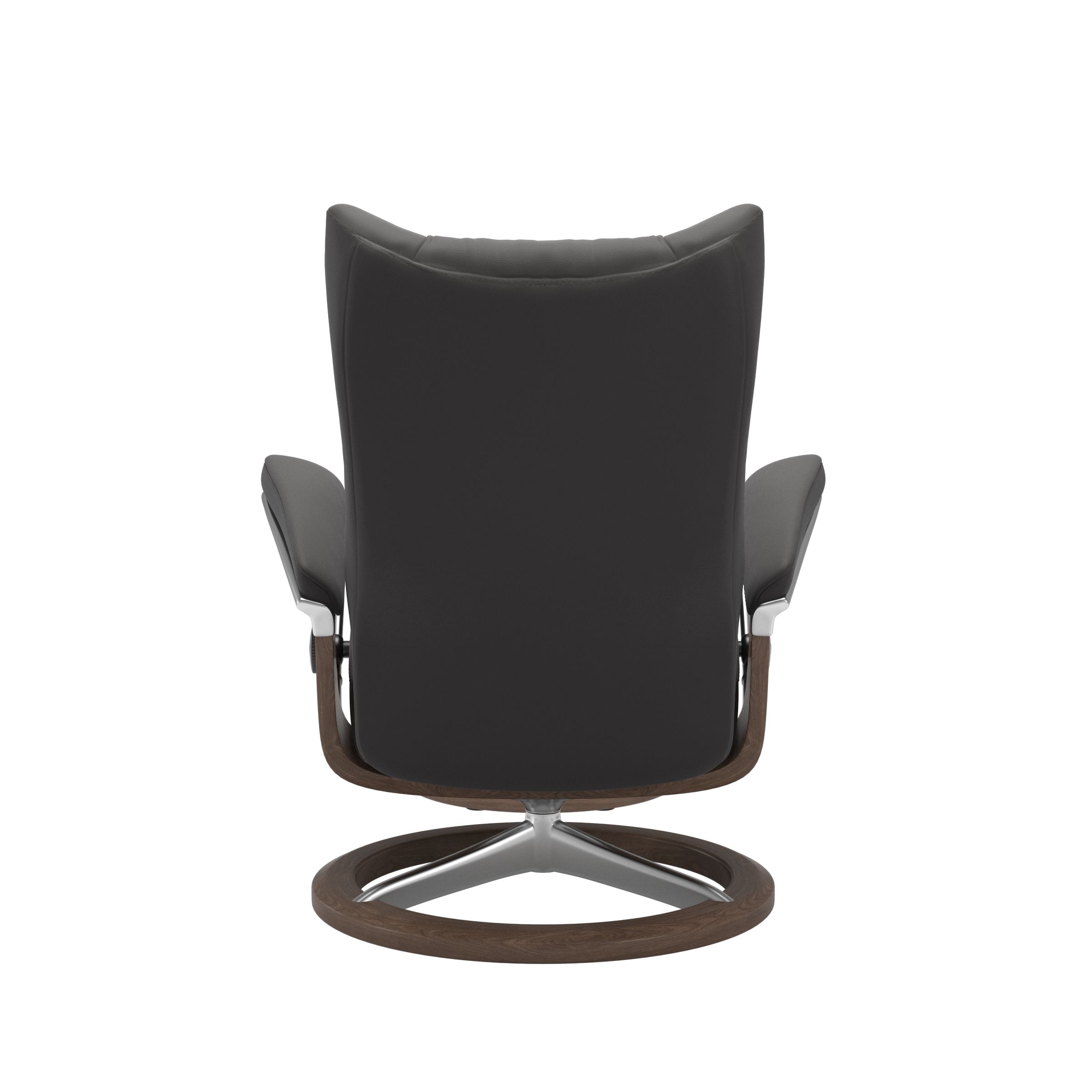 Stressless Wing (L) Signature Base Recliner with Ottoman