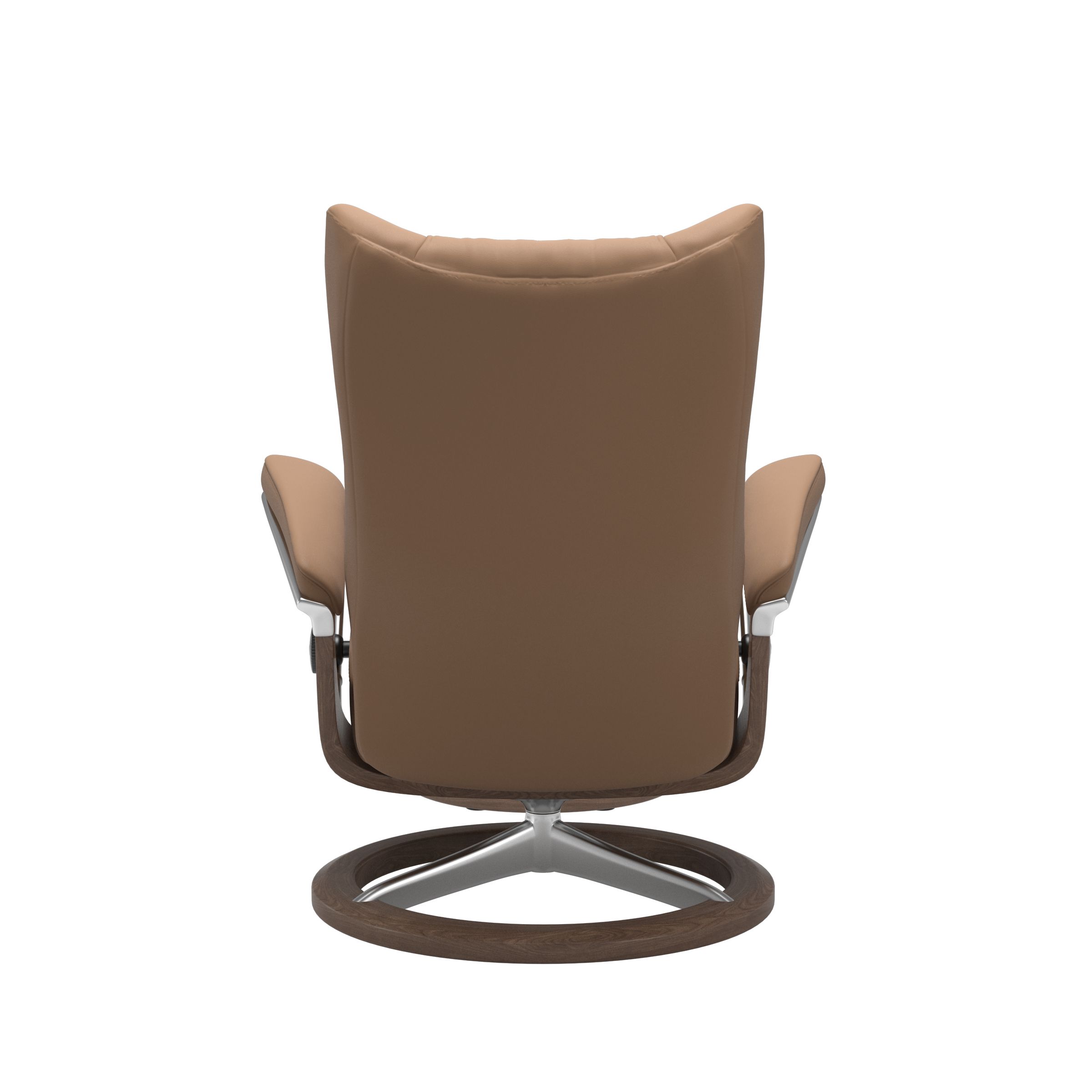 Stressless Wing (L) Signature Base Recliner with Ottoman