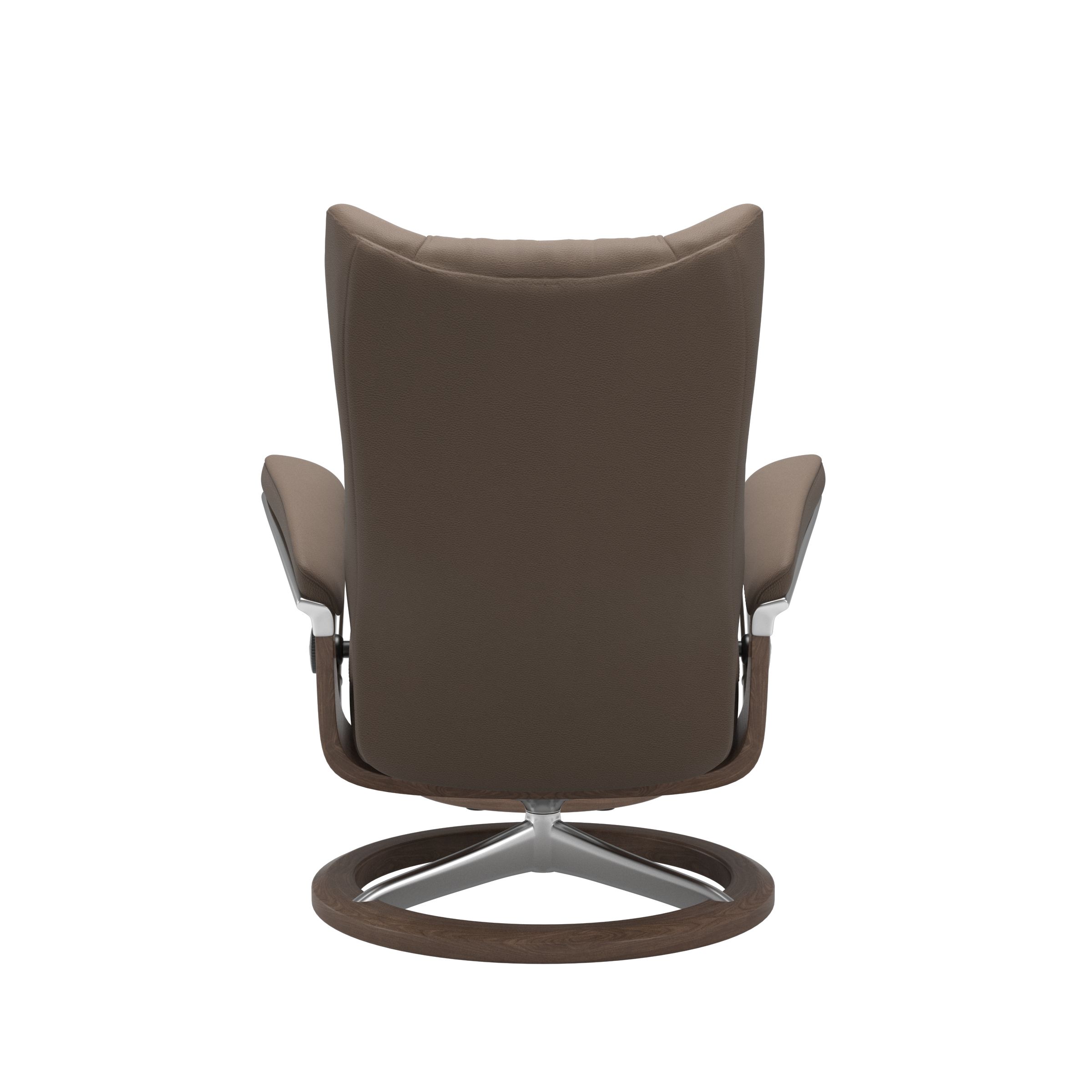 Stressless Wing (L) Signature Base Recliner with Ottoman