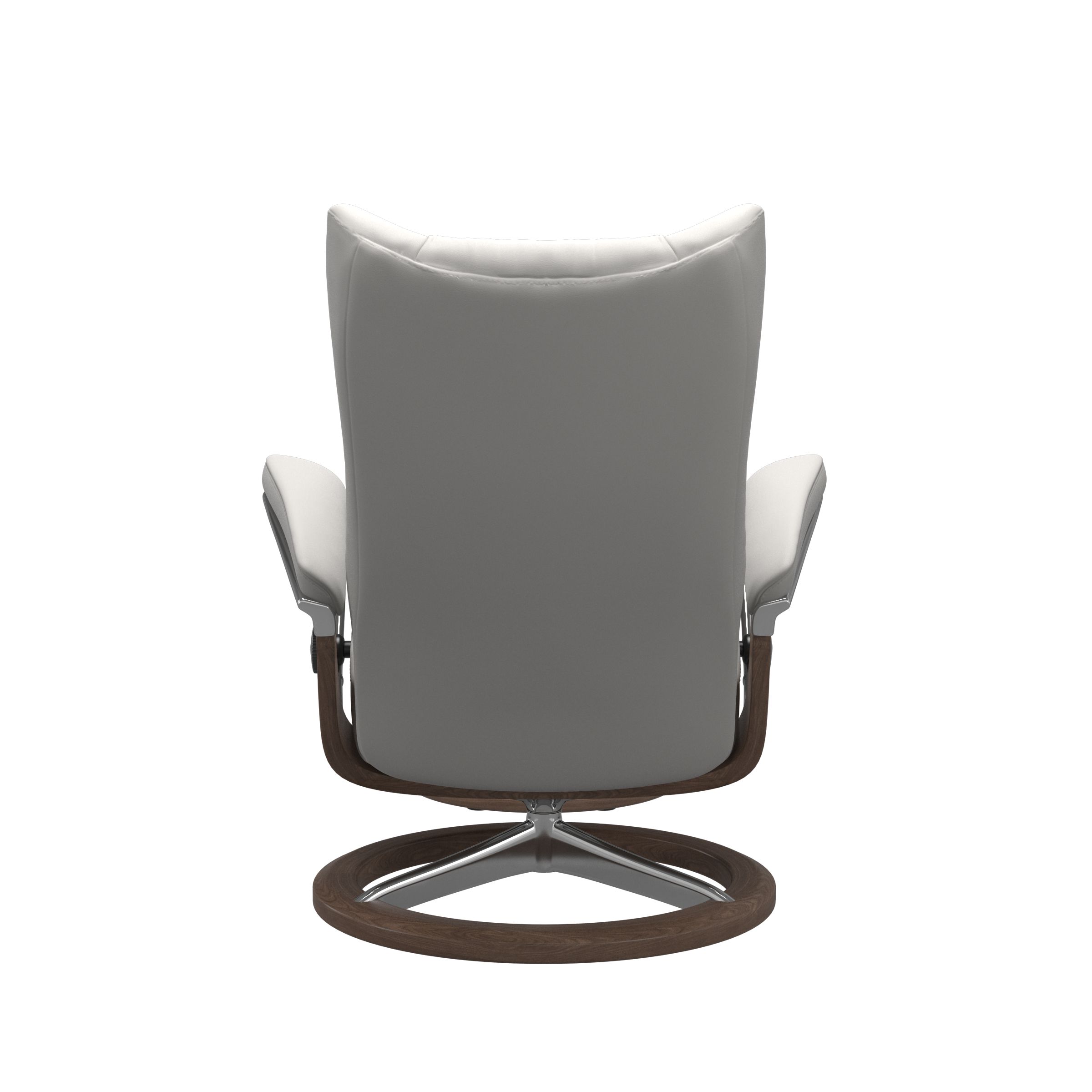 Stressless Wing (L) Signature Base Recliner with Ottoman