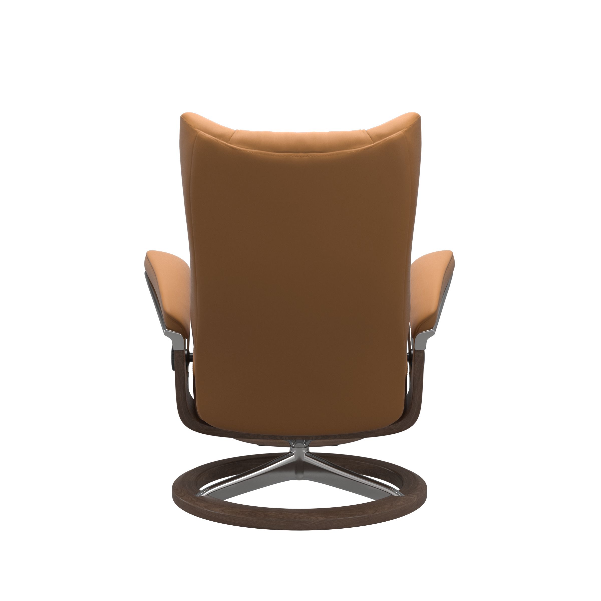 Stressless Wing (L) Signature Base Recliner with Ottoman