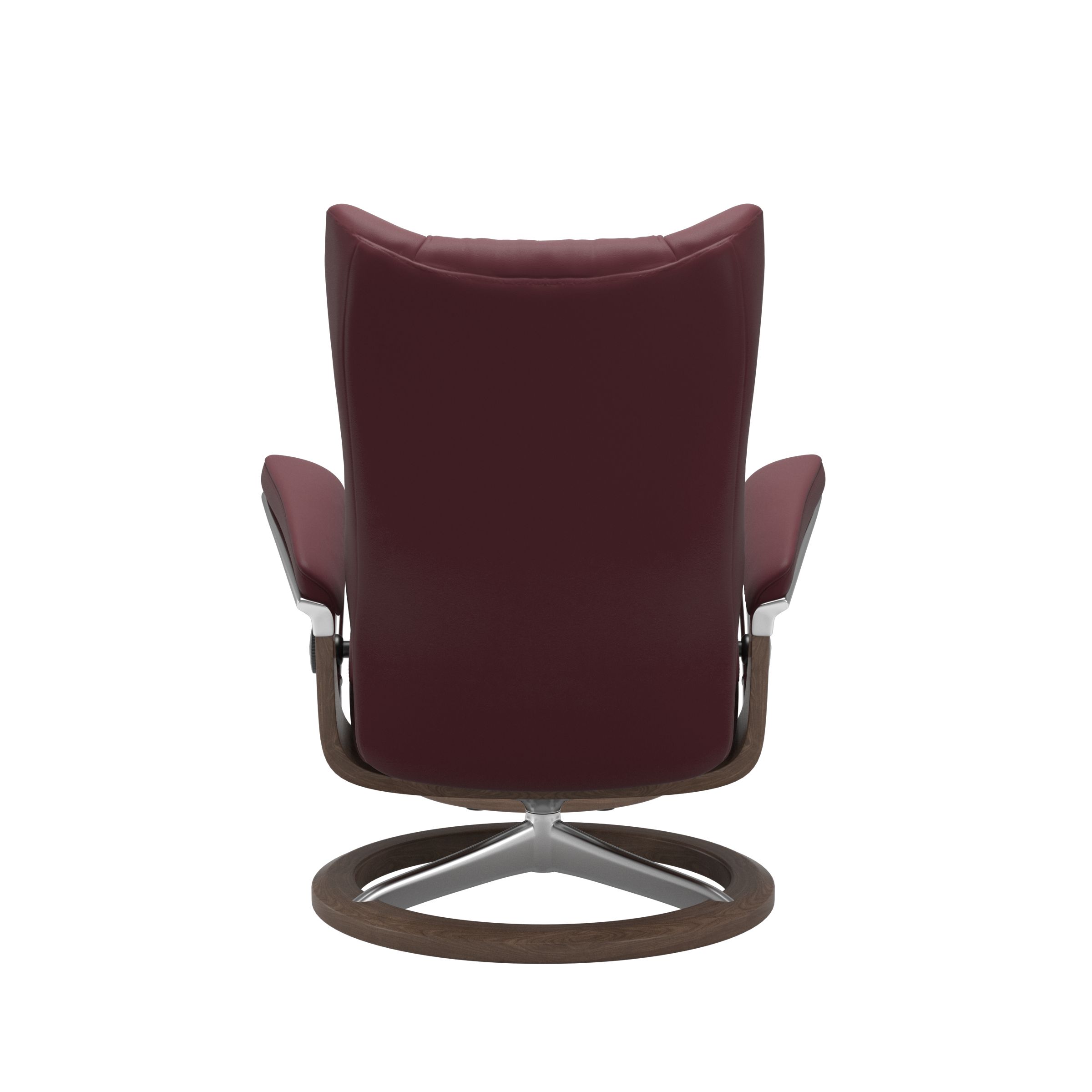 Stressless Wing (L) Signature Base Recliner with Ottoman