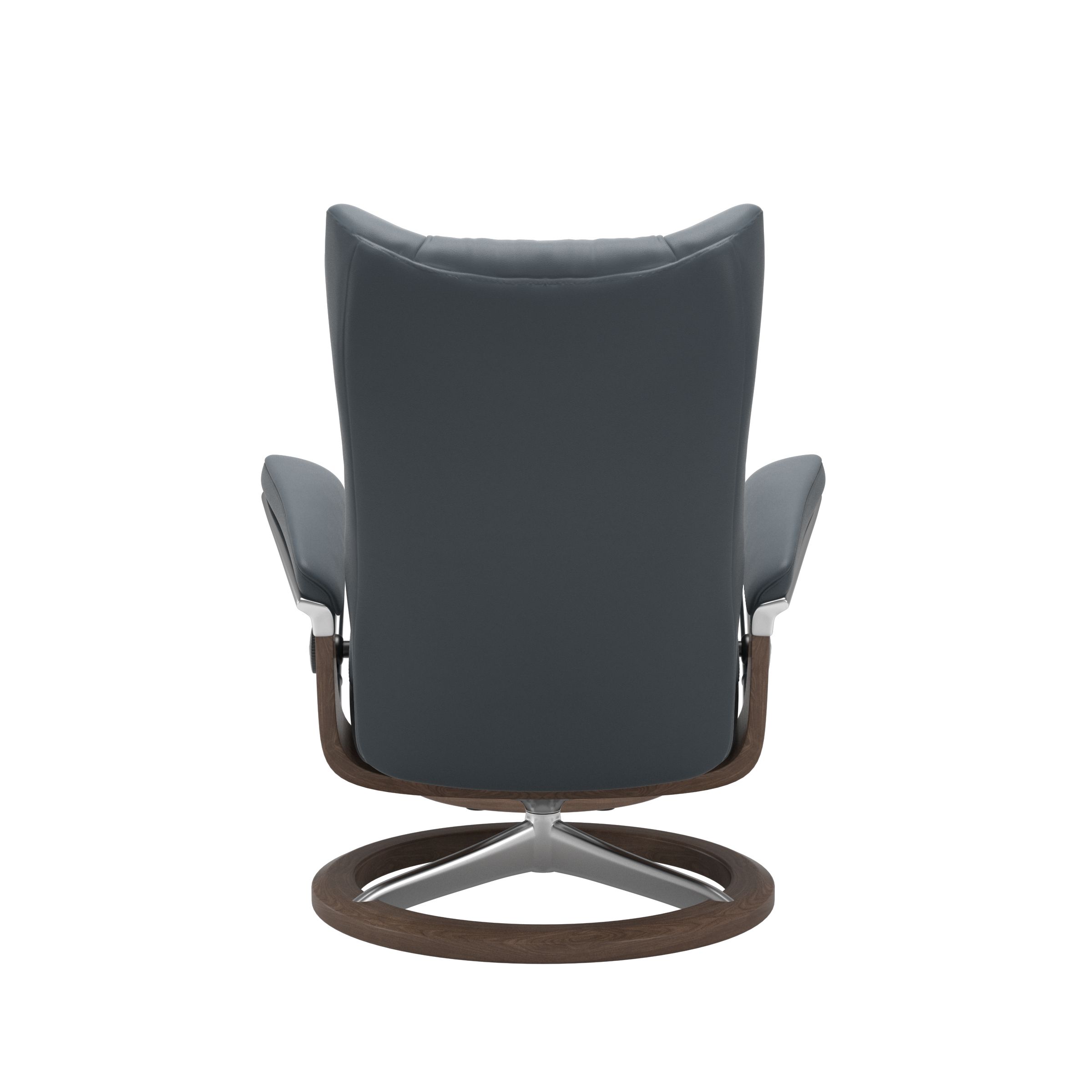 Stressless Wing (L) Signature Base Recliner with Ottoman