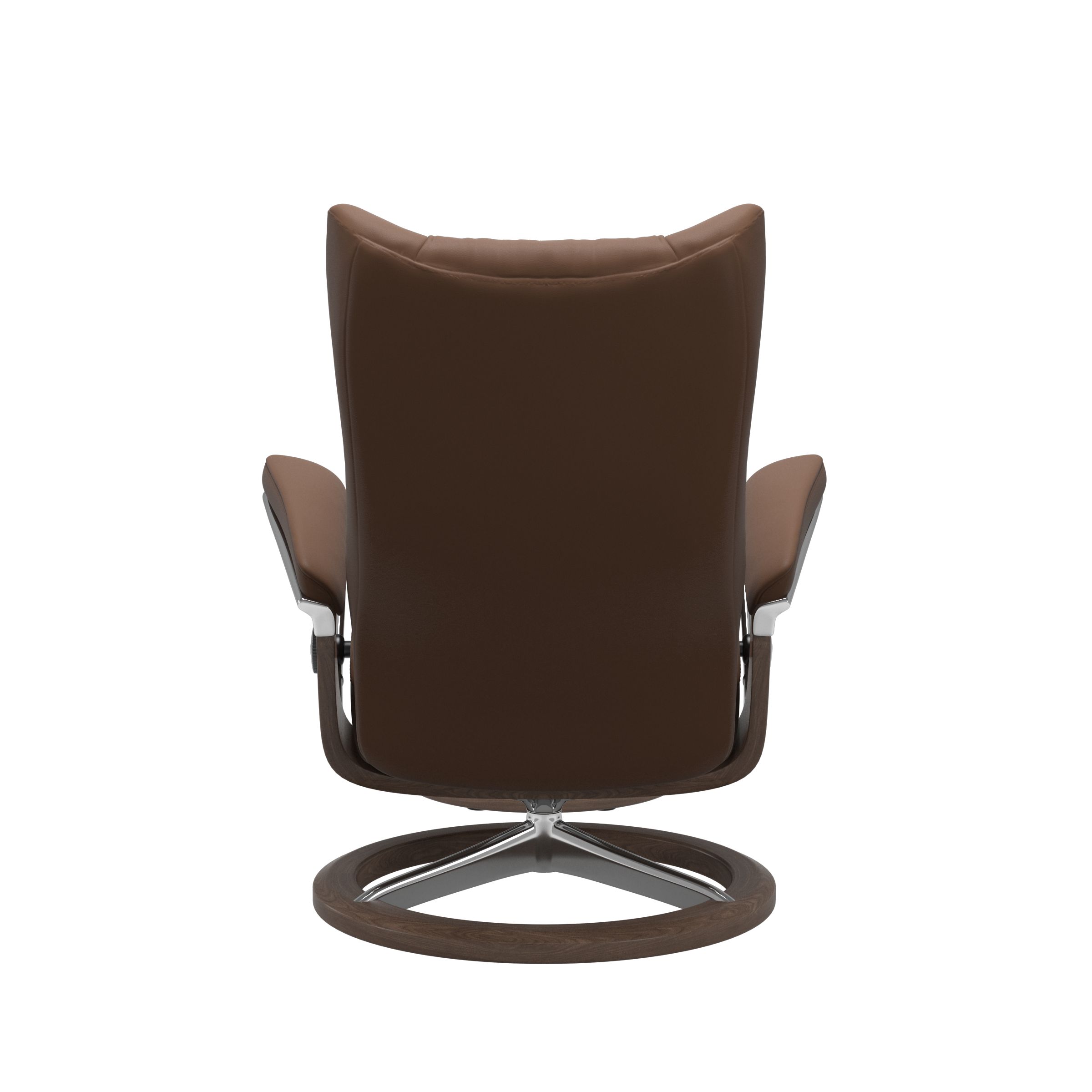 Stressless Wing (L) Signature Base Recliner with Ottoman