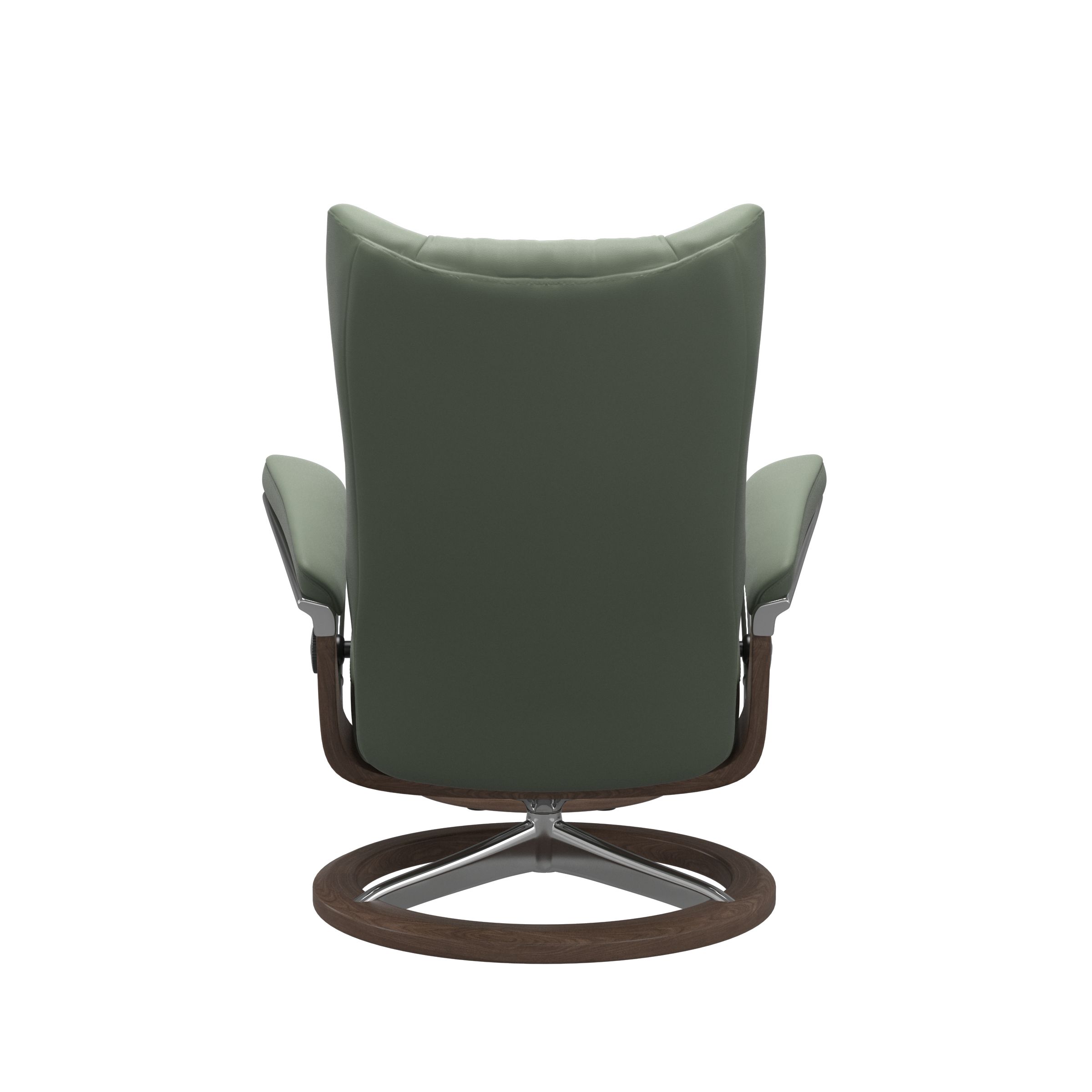 Stressless Wing (L) Signature Base Recliner with Ottoman