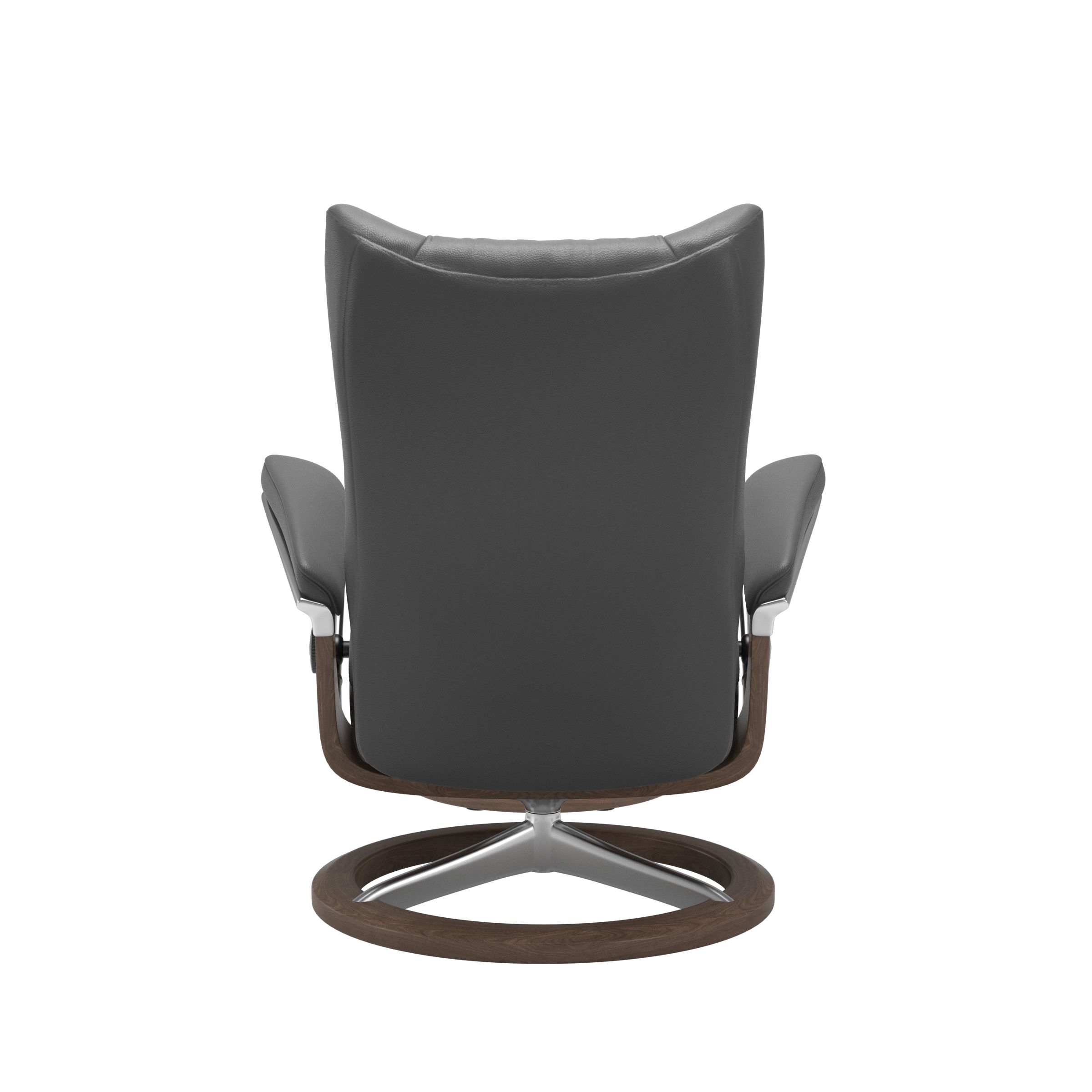 Stressless Wing (L) Signature Base Recliner with Ottoman