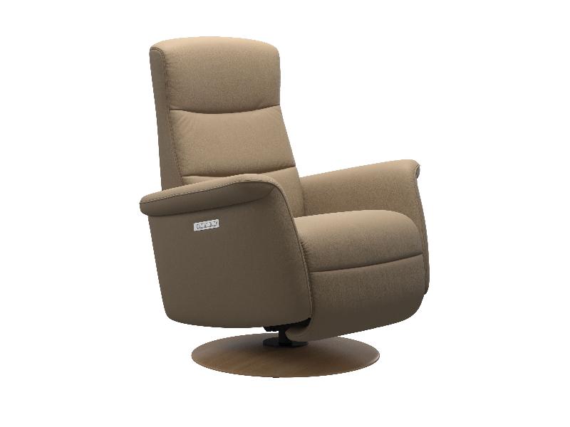Stressless Mike (M) Power with Moon Wood Base 