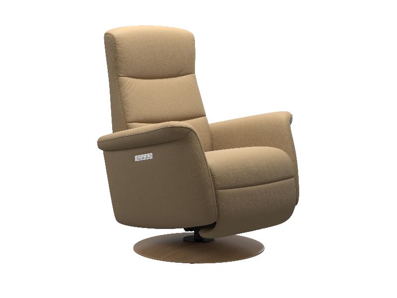 Stressless Mike (M) Power with Moon Wood Base 