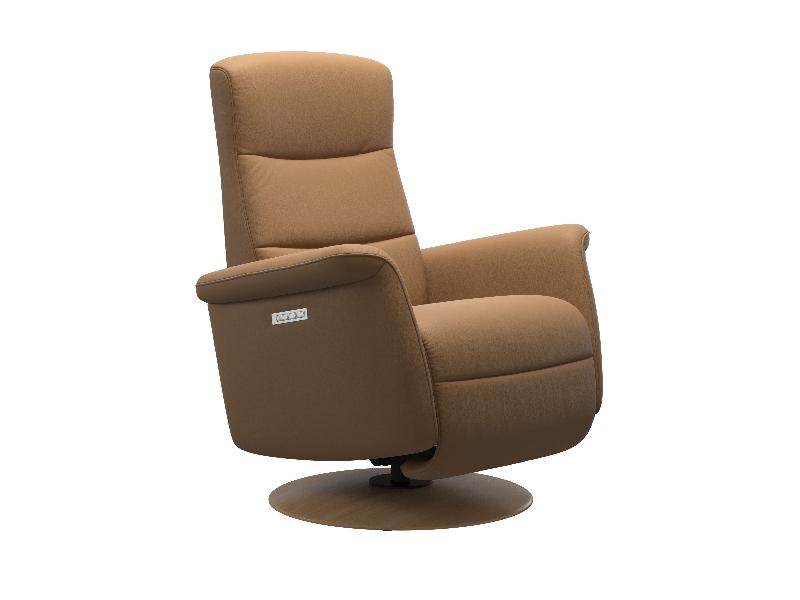 Stressless Mike (M) Power with Moon Wood Base 