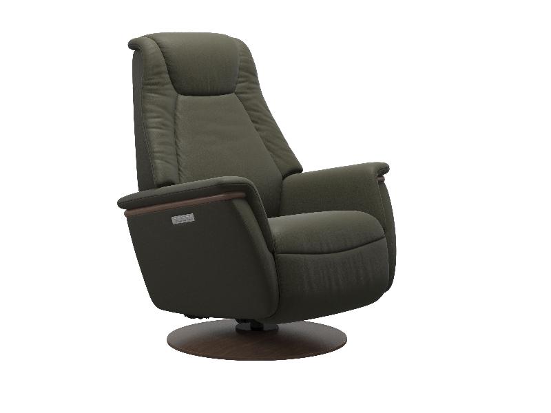 Stressless Max (M) Power with Moon Wood Base 