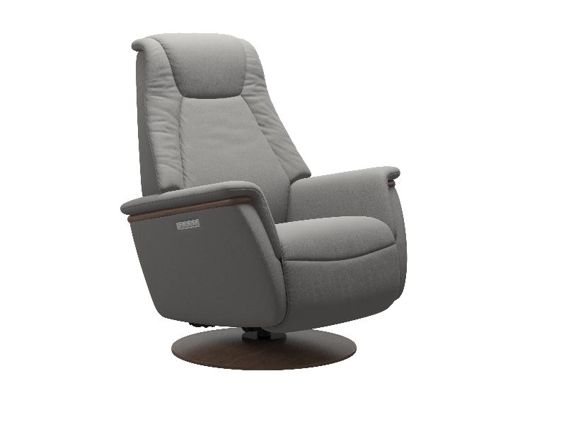 Stressless Max (M) Power with Moon Wood Base 