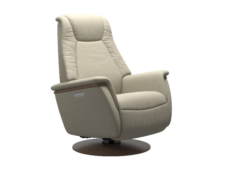 Stressless Max (M) Power with Moon Wood Base 