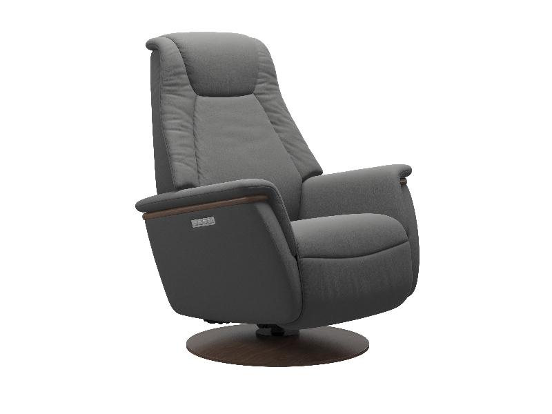 Stressless Max (M) Power with Moon Wood Base 