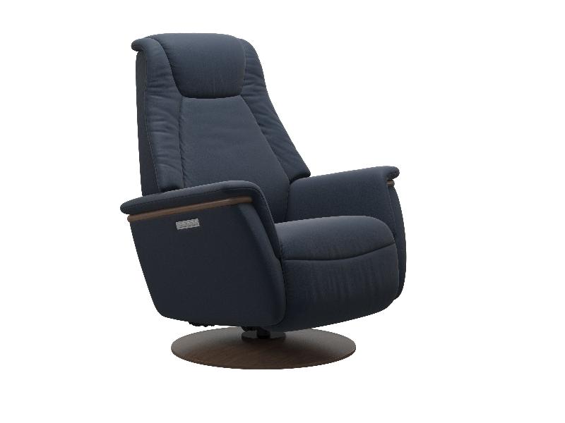 Stressless Max (M) Power with Moon Wood Base 
