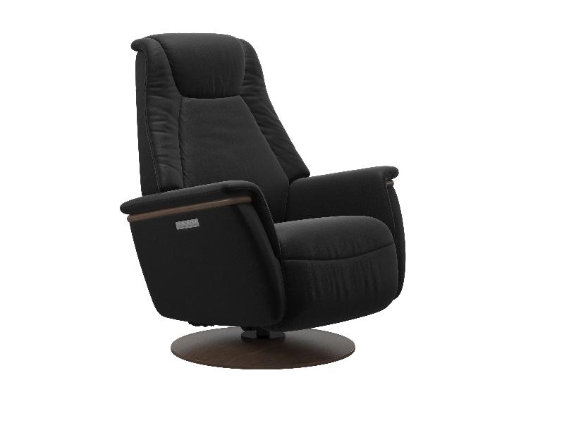 Stressless Max (M) Power with Moon Wood Base 