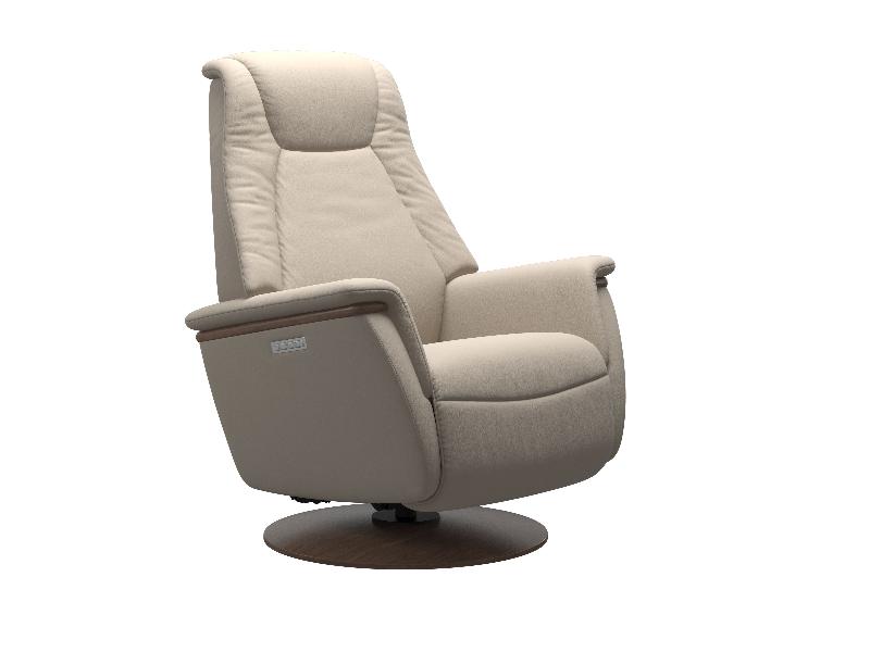 Stressless Max (M) Power with Moon Wood Base 
